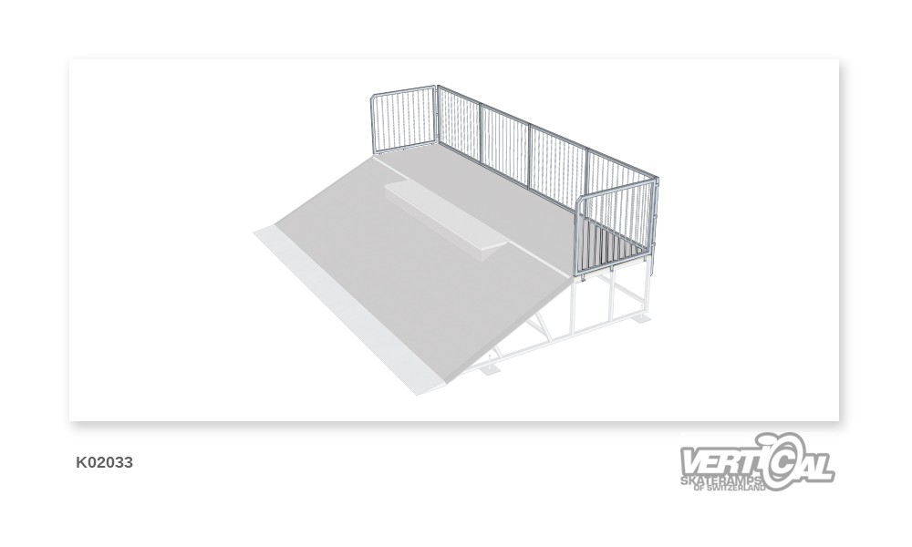 Complete railing 6m on 3 sides