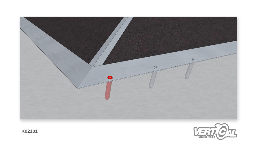 Übergangsblech befestigen