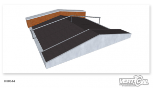 Roof Box 600 (1.32m+2.4m) + Ledge 600 + Rail F + Roof Ledge 800