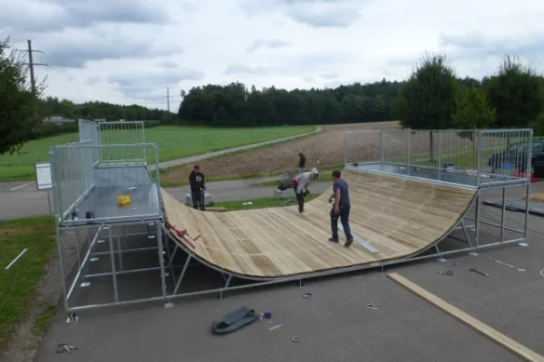 Planning, assembly, and inauguration of the miniramp in Wangen-Brüttisellen