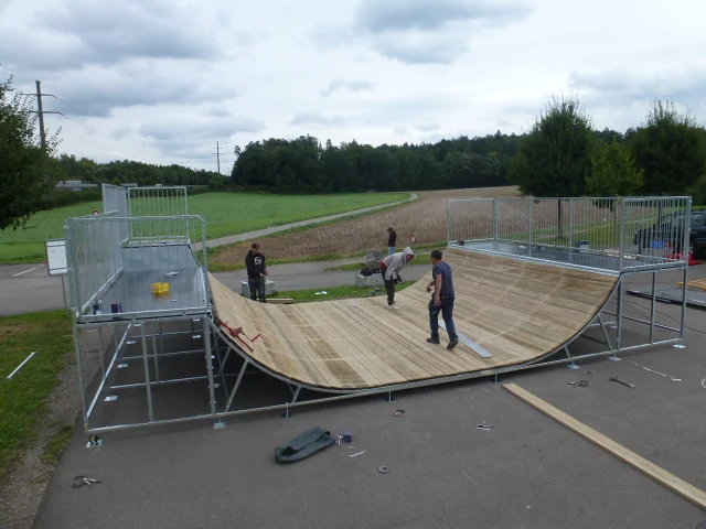 Planning, assembly, and inauguration of the miniramp in Wangen-Brüttisellen