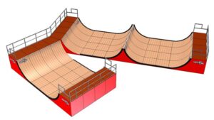 Mini-rampe MSR Hip Spine open 7,5 m + 7,5 m