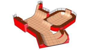 Combinaison de rampes 23.5 m