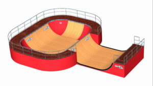 Mini-rampe MSR Bowl 6.0 m + Spine 6.0 m
