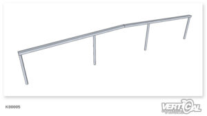 Rail Roof Rectangular Tube 4.5m