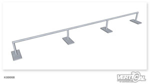 Rail Straight round Tube Edge Style 4.5m