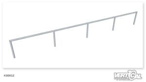 Rail Straight round Tube Edge Style 6m