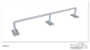 Rail Straight round Tube round Style 3m