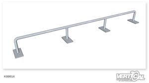 Rail Straight round Tube round Style 4.5m