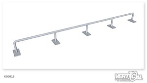 Rail Straight round Tube round Style 6m