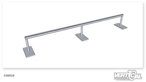 Rail Straight Square Tube 3m