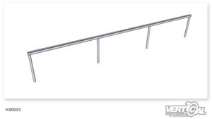 Rail Straight Square Tube 4.5m