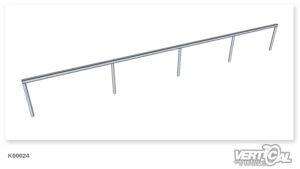 Rail Straight Square Tube 6m
