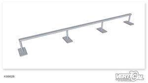 Rail Straight Rectangular Tube 4.5m
