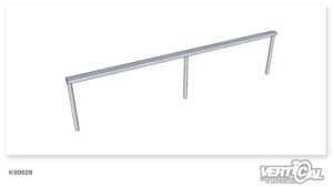 Rail Straight Rectangular Tube 3m