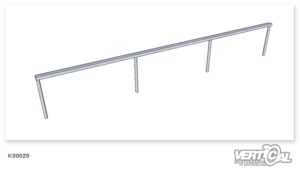 Rail Straight Rectangular Tube 4.5m