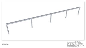 Rail Straight Rectangular Tube 6m