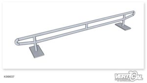 Rail Straight round Tube Ship Style 3m