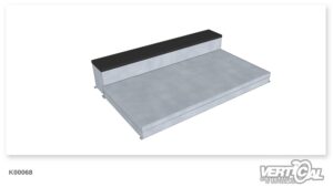 Wheelie Table Steel 200 X 2.5m + Stone Ledge