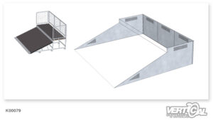 Enclosure for Bank Curb 950 20° 3.96m
