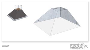 Enclosure for Bank 1500 30° 2 x 4.3m Hip 90°