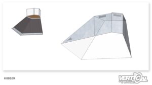 Enclosure for Bank 1500 30° 2 x 3m Hip 30°