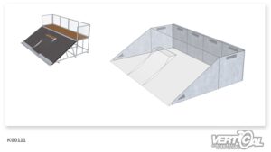 Enclosure for Bank 1500 30° 6m Combo Quarterpipe 1200 1.5m
