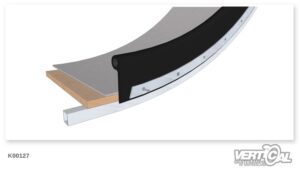 Rubber protector P & Flat steel section curved