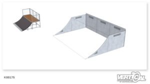 Coffrage pour quarter-pipe 1200 4,5 m