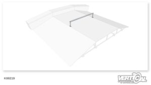 Rail 1/3 round tube flat big