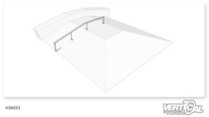 Rail 2/3 tube rond à plat