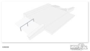 Rail tube rond vers le bas