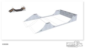 Enclosure for Miniramp 1400 6m + Bank 30° 1400 3m + Quarterpipe 1400 3m