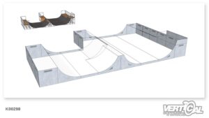 Habillage pour Miniramp Spine 1400 6m + Spineplattform 500 + Extension 500 + Miniramp 1400 3m