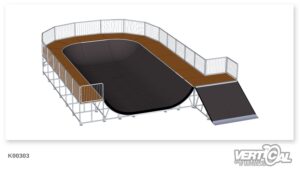 Miniramp 1400 9m Bowl 180° + Bank 3m