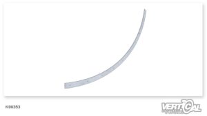 Flat steel section curved