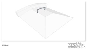 Rail 1/3 rectangular tube flat