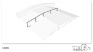 Rail 2/3 Rectangular Tube Flat-Down Big