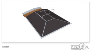 Pyramid 600 x 3 + Ledge + Rail F x 2