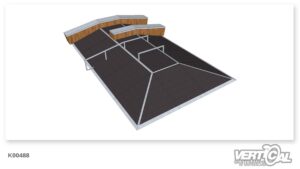 Pyramide 600 x 4 + Ledge x 2 + Rail F x 2