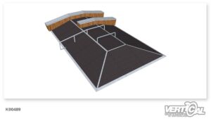 Pyramid 600 x 4 + Ledge x 2 + Rail R x 2