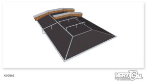 Pyramid Big 600x 3 + Ledge x 2 + Rail F x 2