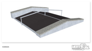 Roof Box 400 (1.32m + 2.4m) + Ledge + Rail R + Roof Ledge Granit