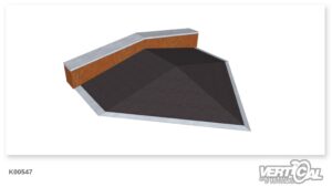 Roof Box 600 1.32m Pyramid + Ledge