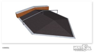 Roof Box 600 (1.32m+2.4m) Pyramid + Ledge 600 + Rail R