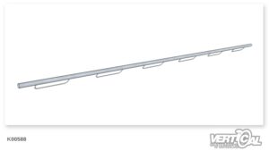 Poolcoping straight (in steel/Stahl)