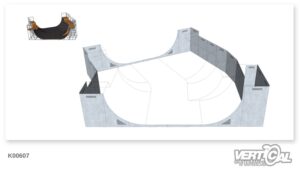 Enceinte pour Miniramp Hip 1900 avec Wallride et Extentions