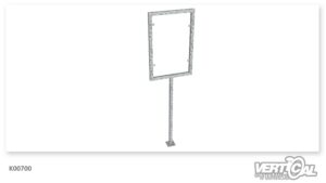 Support K00700 pour panneau d'information 50 x 80