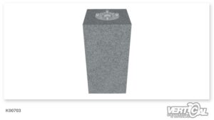 Flange with ground sleeve and foundation