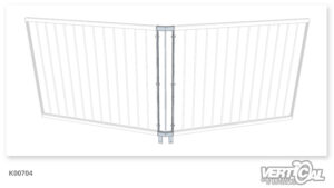 Support for info panel 70x100 (square tube)